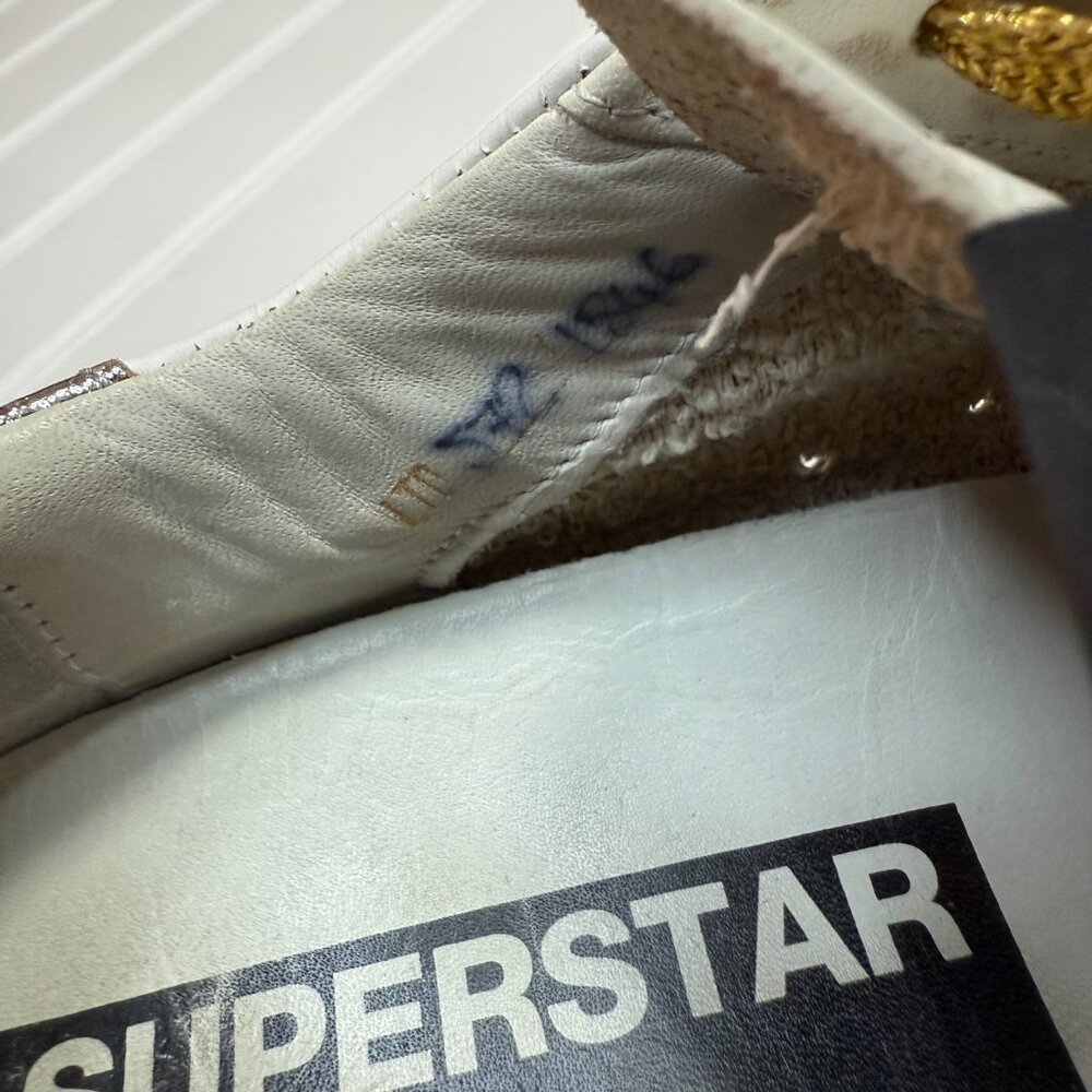 Golden Goose Limited Edition Superstar 'Silver Gold Mismatch' Size 40 / 10 - Picture 9 of 10